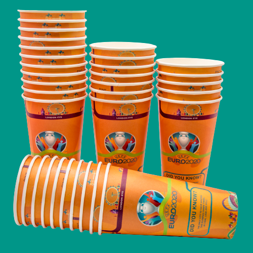 568ml Printed Pint Cups for Euros