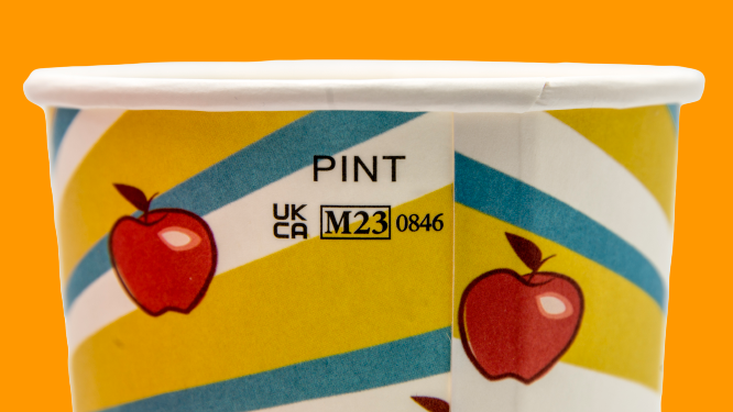 UKCA Paper Pint Mark